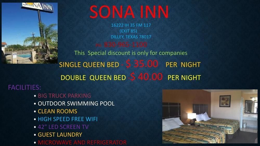 Sona Inn Dilley Buitenkant foto